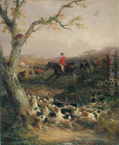 A Southerly Wind and a Cloudy Sky Proclaim it a Hunting Morning Oil Painting - William Joseph Shayer