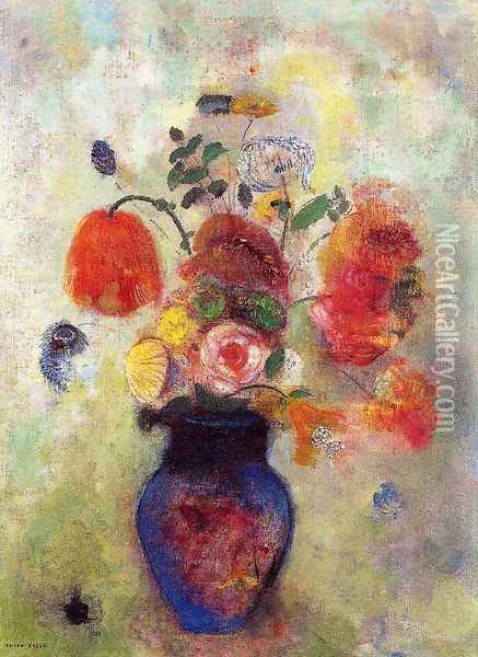 Bouquet Of Flowers2 Oil Painting - Odilon Redon