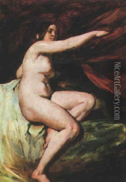 Portrait Of A Nude Oil Painting - William Etty