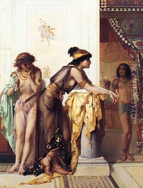 The Summons Oil Painting - Pierre Oliver Joseph Coomans