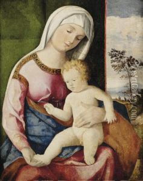 The Madonna And Child Oil Painting - Giovanni Bellini