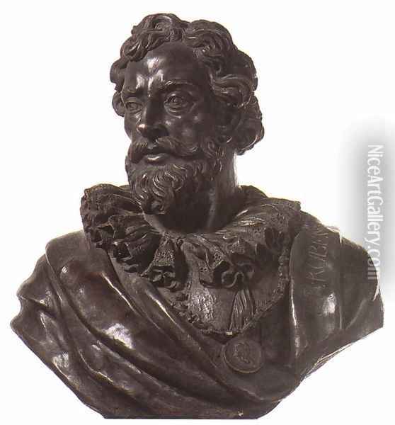 Bust of Rubens Oil Painting - Jorg Petel