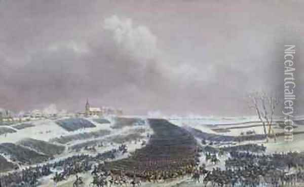 The Battle of Eylau Oil Painting - Jean Antoine Simeon Fort