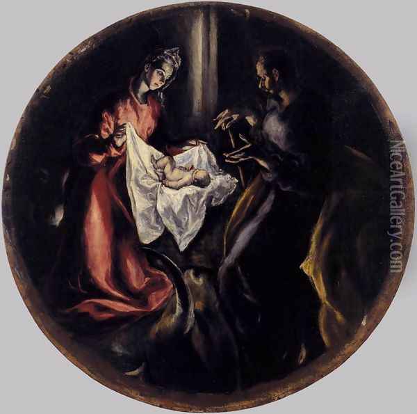 The Nativity 1603-05 Oil Painting - El Greco (Domenikos Theotokopoulos)