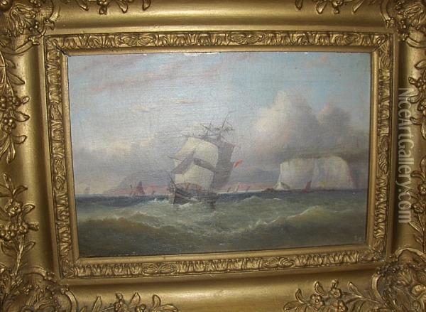 Clipper Off The Needles Oil Painting - Arthur Wellington Fowles