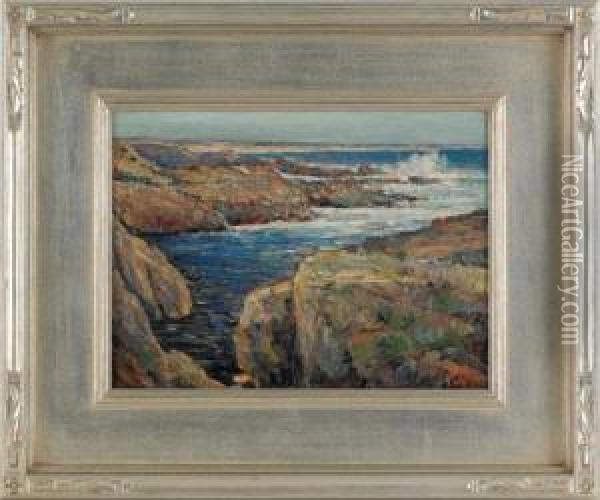 Coastal Scene Oil Painting - Cullen Yates
