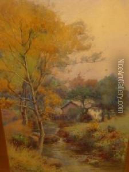 The Old Mill Glen Conway Oil Painting - Arthur Netherwood