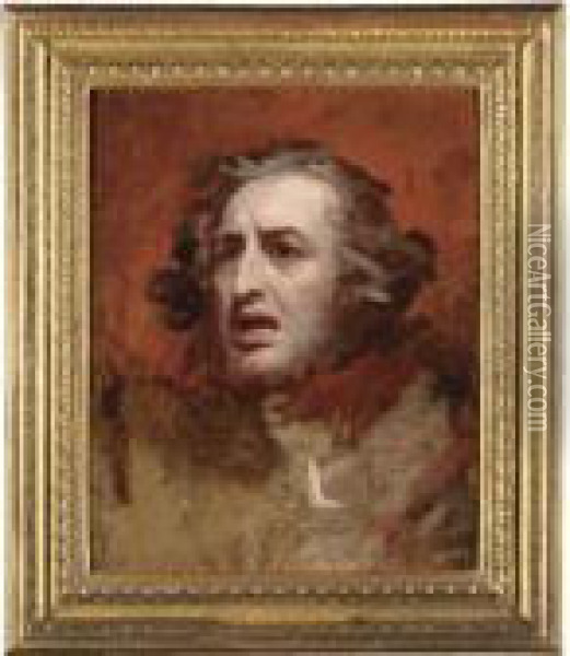 Study For The Head Of A Sailor (act I Of Shakespeare's The Tempest) Oil Painting - George Romney