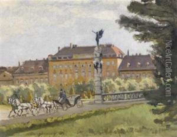 View Ofthe Messepalast Oil Painting - Julius Von Kaan-Albest