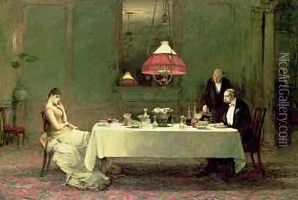 The Marriage of Convenience 1883 Oil Painting - Sir William Quiller-Orchardson