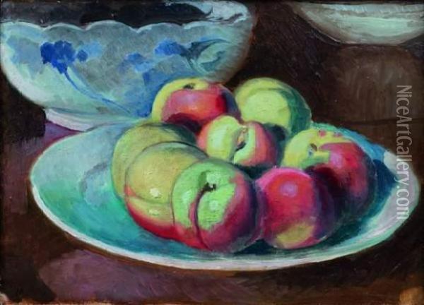 Nature Morte Aux Peches Oil Painting - Maurice Denis
