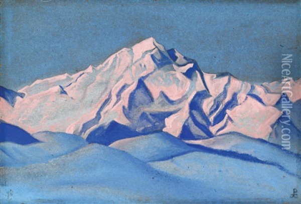 Himalaya Oil Painting - Nicholas Roerich