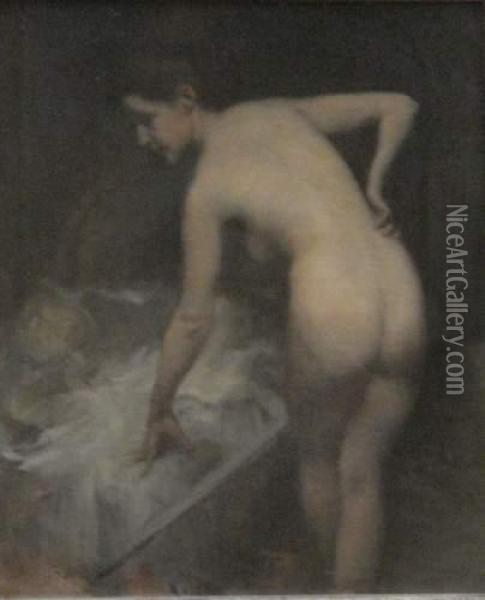 Baigneuse De Dos Oil Painting - Armand Berton