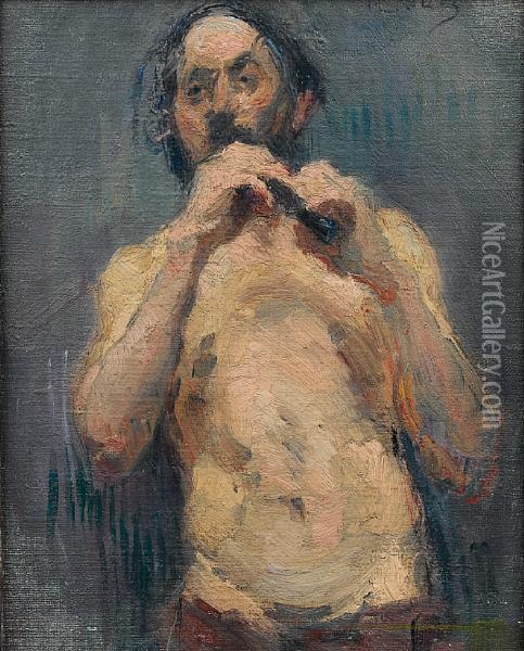 Le Joueur De Flute Oil Painting - Henri De Toulouse-Lautrec