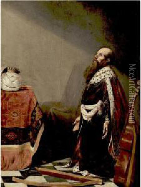 King Saul Oil Painting - Willem De Poorter