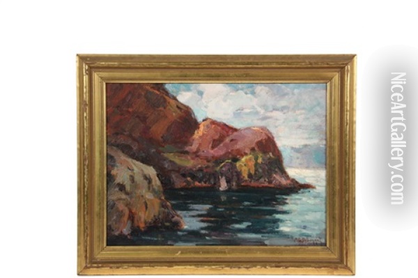 Rocky Head (monhegan Island) Oil Painting - Maurice G. Debonnet