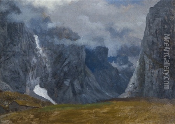 Landscape Oil Painting - Oskar Conrad Kleineh