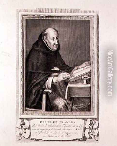 Friar Luis de Granada 1504-88 Oil Painting - Maca, Josef