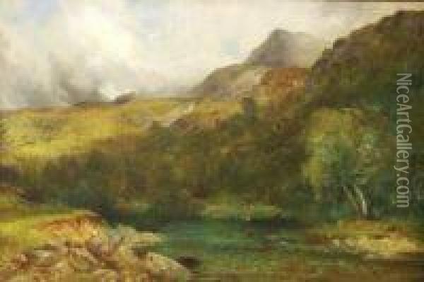 The Green Valle Oil Painting - Charles Day Hunt