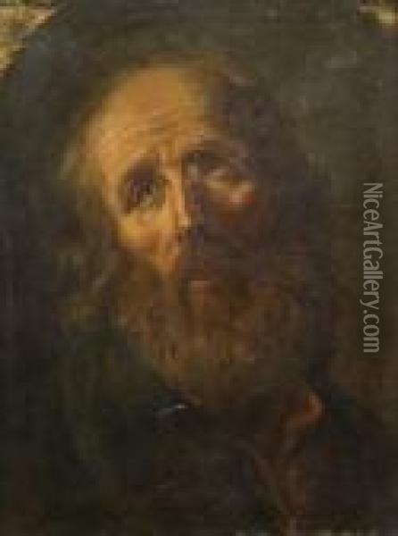 Tete D'homme Barbu Oil Painting - Guido Reni