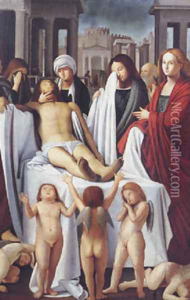 The Deposition of Christ 1514 Oil Painting - (Bartolomeo Suardi) Bramantino
