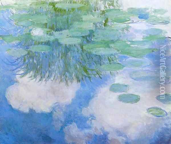 Water-Lilies6 1914 Oil Painting - Claude Oscar Monet