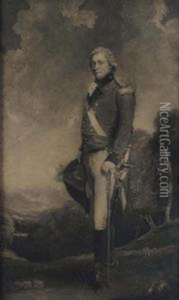 Portrait Of The Earl Of Wilton, Full-length Oil Painting - John Hoppner