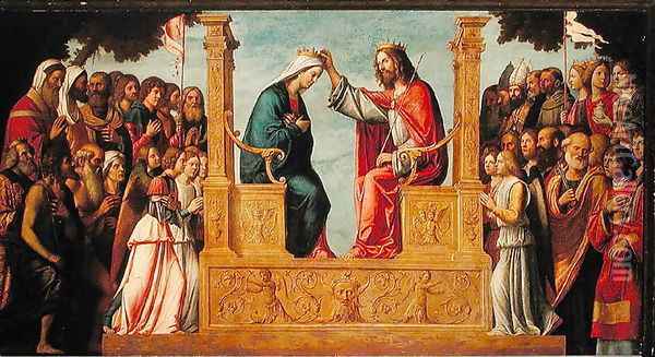 The Coronation of the Virgin Oil Painting - Giovanni Battista Cima da Conegliano