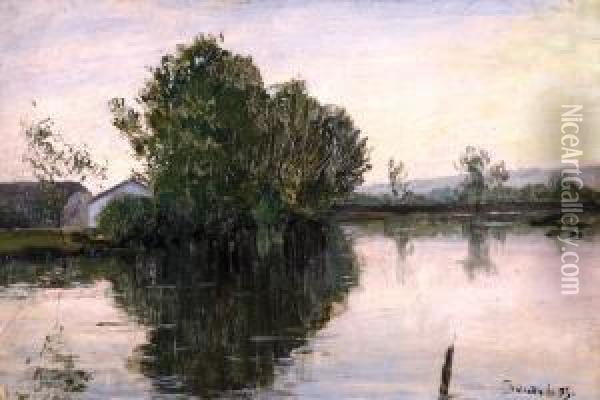 Krajina U Rybnika Oil Painting - Alois Kalvoda