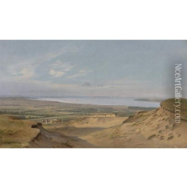 View Of Scandinavia Oil Painting - Ferdinand Richardt