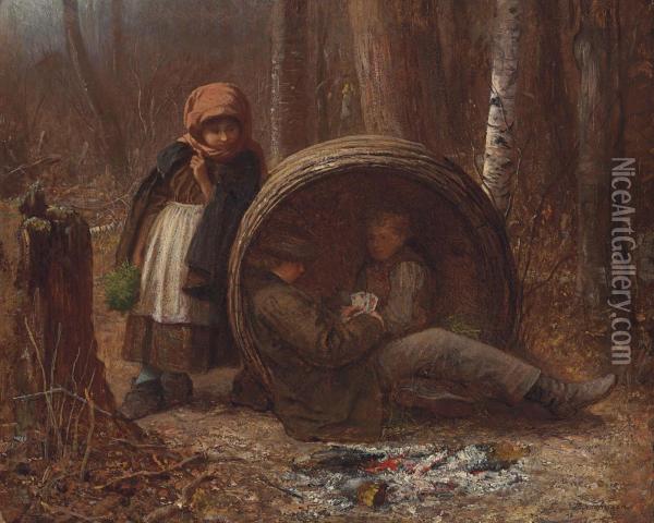 The Eavesdropper Oil Painting - Eastman Johnson