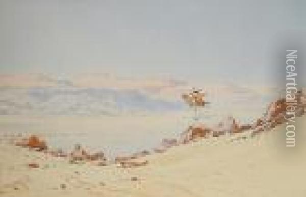 Desert Warrior Oil Painting - Augustus Osborne Lamplough