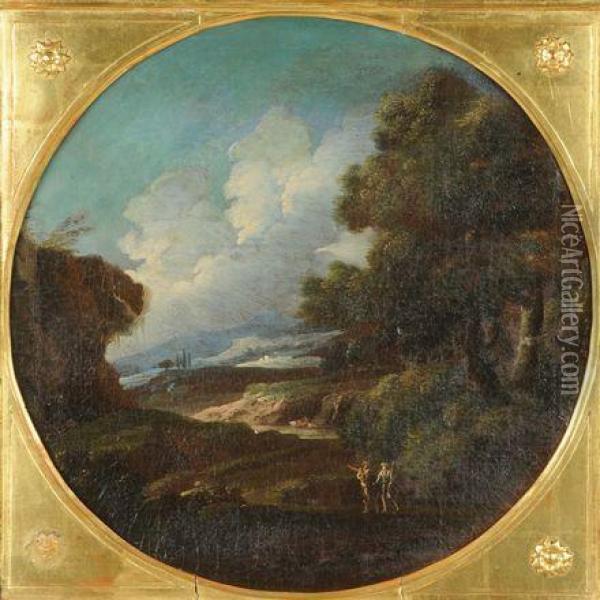 Paesaggio Oil Painting - Bartolomeo Pedon
