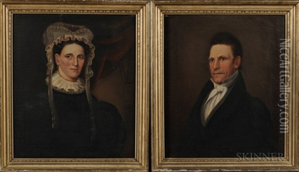 Portraits Of The Honorable Rufus Soule And Susan Mitchell Soule Oil Painting - William Matthew Prior