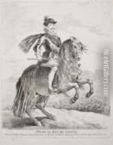 Felipe Iii. Rey De Espana ; Don Gaspar De Guzman Conde Duque De Olivares Oil Painting - Francisco De Goya y Lucientes