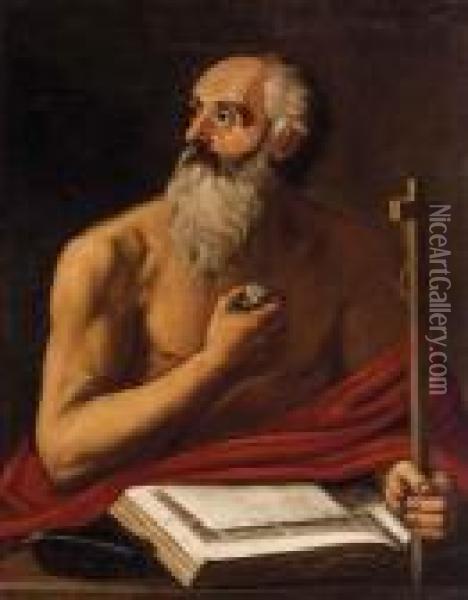 San Gerolamo Oil Painting - Michelangelo Merisi Da Caravaggio