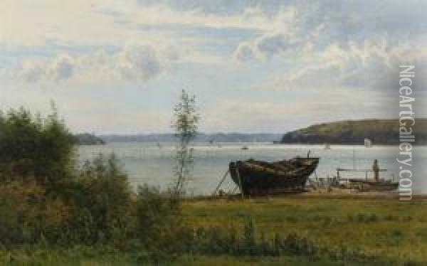From Svendborg Sound Oil Painting - Anton Erik Ch. Thorenfeld
