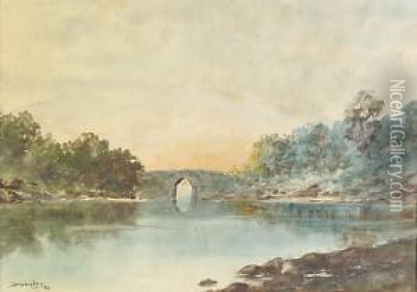 Brikeen Bridge, Killarney Oil Painting - Douglas Alexander