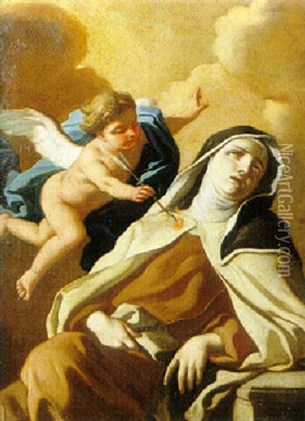 Estati De Santa Teresa Oil Painting - Francesco de Mura