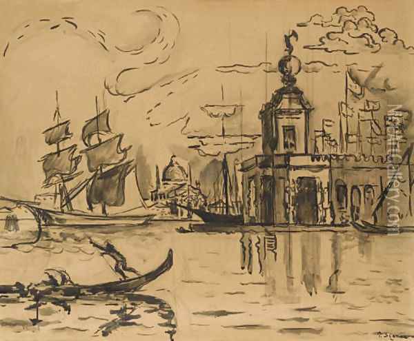 Venise, la Douane de mer Oil Painting - Paul Signac