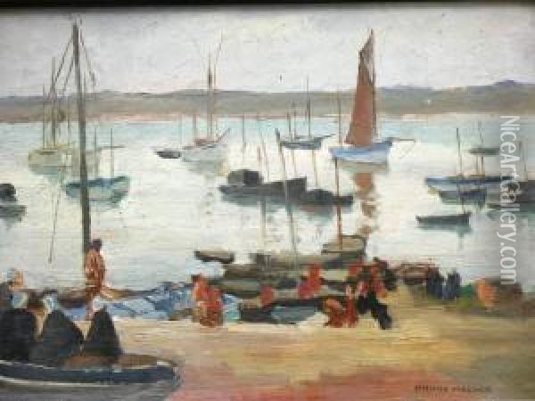 Bord De Mer En Bretagne Oil Painting - Pierre Wagner