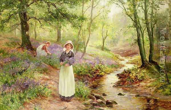 The Bluebell Glade Oil Painting - Ernst Walbourn