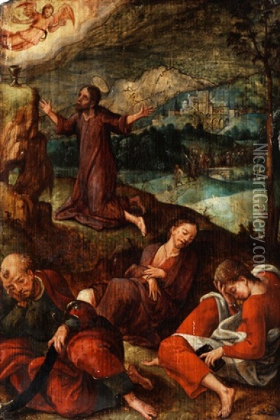 Jesus Am Olberg Oil Painting - Bernaert (Barend) van Orley