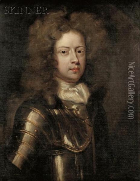 Portrait Of A Nobleman, Possibly The Duke Ofmarlborough Oil Painting - Sir Godfrey Kneller