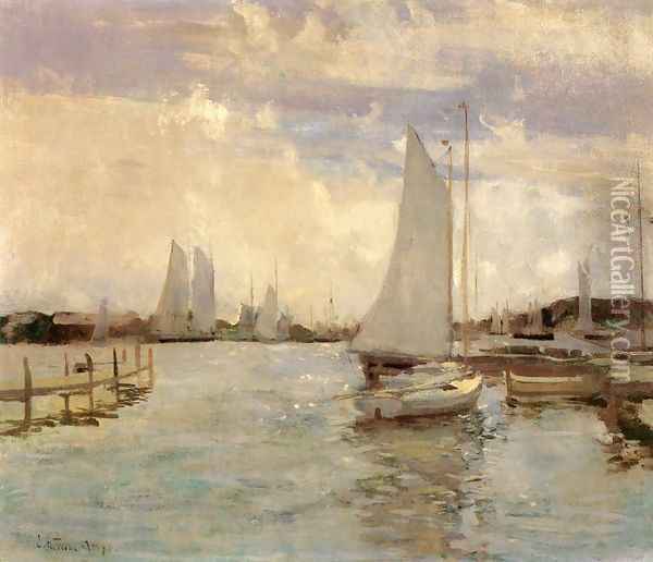 Gloucester Harbor2 Oil Painting - John Henry Twachtman