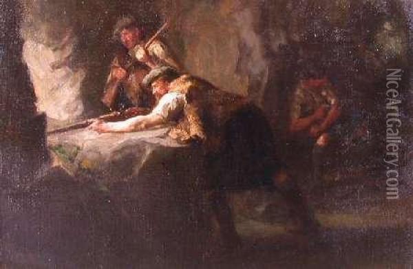 The Siege Oil Painting - James Hamilton