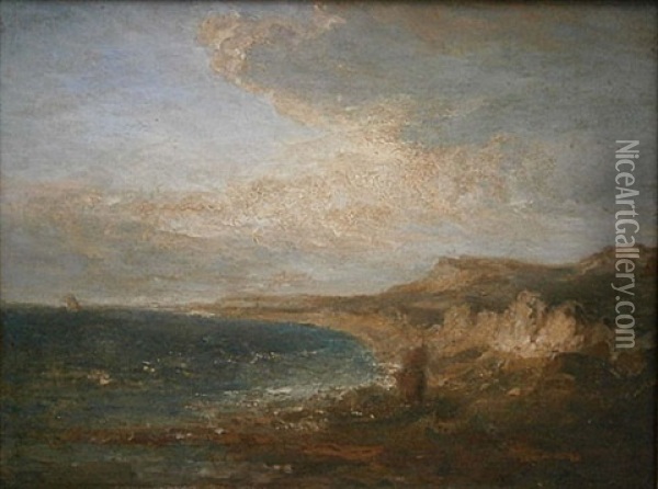 Kliffen Te Zuid-engeland Oil Painting - Euphrosine Beernaert