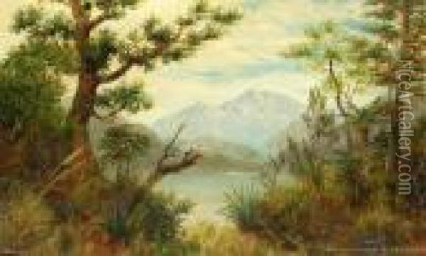 Lake Brunner From Moana Oil Painting - John Elder Moultray