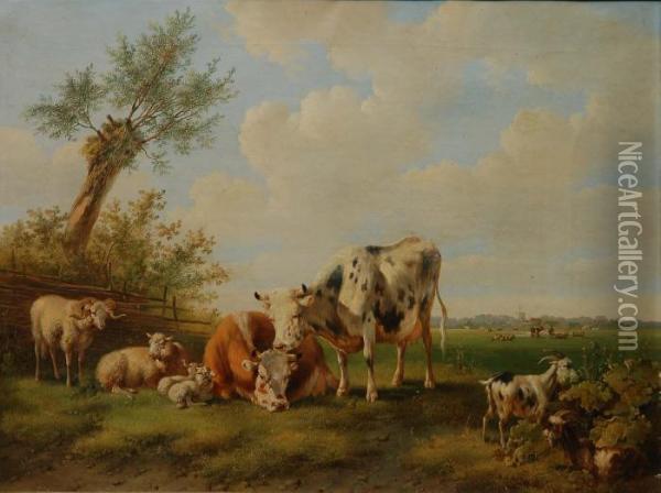 'kuhe Oil Painting - Albertus Verhoesen