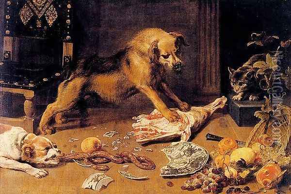 A pantry Oil Painting - Frans Snyders